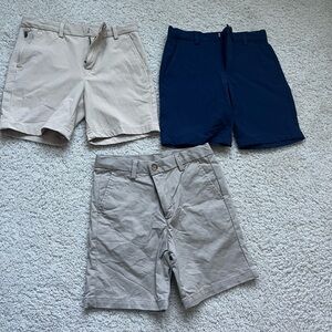 Vineyard Vines Boys Size 7 Shorts Set –Navy & Khaki | 3Pack, Excellent Condition